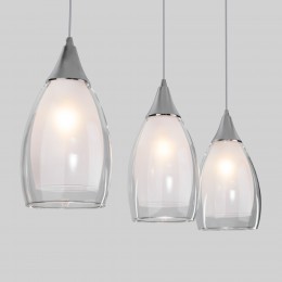 Подвесной светильник со стеклянными плафонами 50285/3 хром Eurosvet