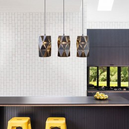 Подвесной светильник в стиле лофт 50145/3 черный Eurosvet