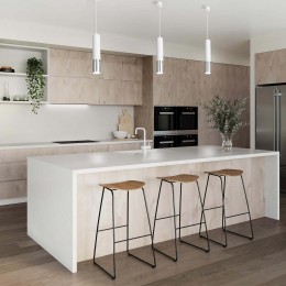 Подвесной светильник в стиле лофт DLN108 GU10 белый/серебро Eurosvet