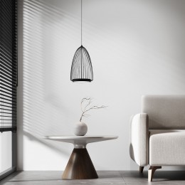 Подвесной светодиодный светильник 40009/1 LED черный Eurosvet