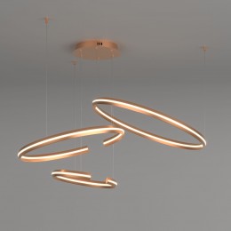 Подвесной светодиодный светильник с пультом управления 90180/3 золото Eurosvet