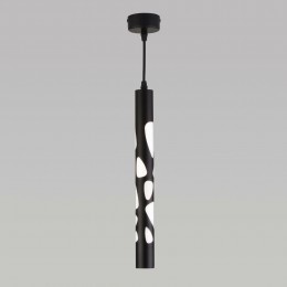 Подвесной светодиодный светильник в стиле минимализм DLR037 12W 4200K черный матовый Eurosvet