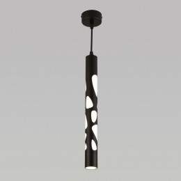 Подвесной светодиодный светильник в стиле минимализм DLR037 12W 4200K черный матовый Eurosvet