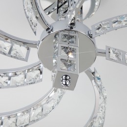 Потолочная люстра с абажурами 60104/8 хром Eurosvet