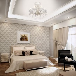 Потолочная люстра с хрусталем 12205/8 белый Eurosvet