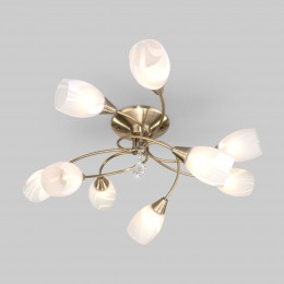 Потолочная люстра со стеклянными плафонами 2275/9 античная бронза Eurosvet