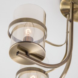 Потолочная люстра со стеклянными плафонами 60085/5 античная бронза Eurosvet