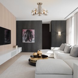 Потолочная люстра со стеклянными плафонами 60085/5 античная бронза Eurosvet