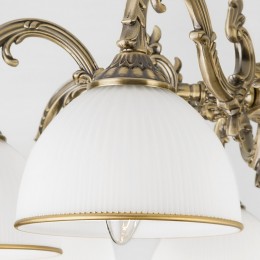 Потолочная люстра со стеклянными плафонами 60106/5 античная бронза Eurosvet