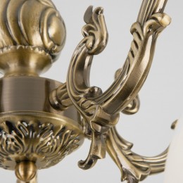 Потолочная люстра со стеклянными плафонами 60106/5 античная бронза Eurosvet