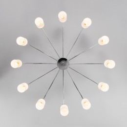 Потолочная люстра со стеклянными плафонами 70160/12 хром Eurosvet