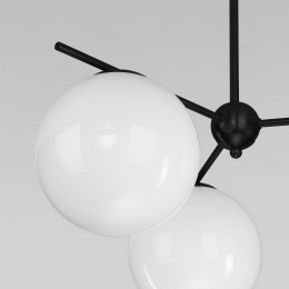 Потолочный светильник со стеклянными плафонами 60147/3 черный Eurosvet