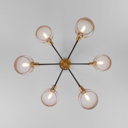 Потолочный светильник в стиле лофт 70127/6 черный Eurosvet