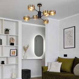 Потолочный светильник в стиле лофт 70127/6 черный Eurosvet