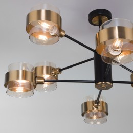 Потолочный светильник в стиле лофт 70127/8 черный Eurosvet