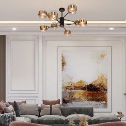 Потолочный светильник в стиле лофт 70127/8 черный Eurosvet