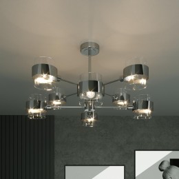 Потолочный светильник в стиле лофт 70127/8 хром Eurosvet