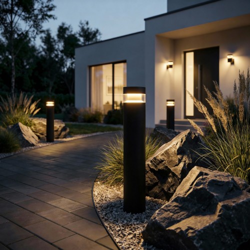 Садово-парковый светильник 1532 TECHNO LED 3000K чёрный 1532 TECHNO LED черный Elektrostandard