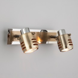 Спот с поворотными плафонами 23463/2 хром / античная бронза Eurosvet