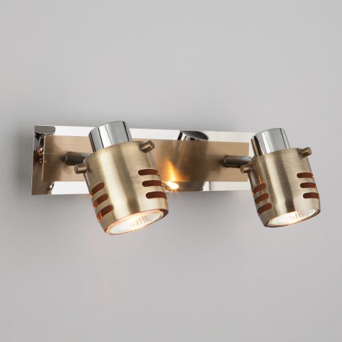 Спот с поворотными плафонами 23463/2 хром / античная бронза Eurosvet