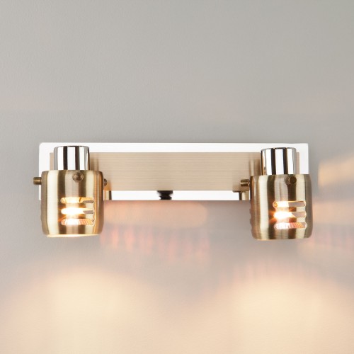 Спот с поворотными плафонами 23463/2 хром / античная бронза Eurosvet