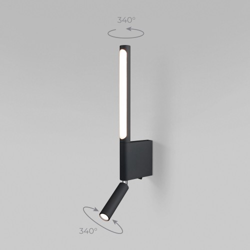 Светильник настенный светодиодный Sarca LED черный 4000К 40111/LED черный Elektrostandard