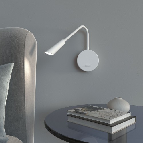 Светильник настенный светодиодный Stem с USB-портом и выключателем 40120/LED белый Elektrostandard