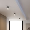 Светильник потолочный светодиодный 10W 4000К черный/прозрачный 25047/LED Elektrostandard