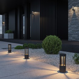 Светильник садово-парковый со светодиодами APART черный 35193/W Elektrostandard