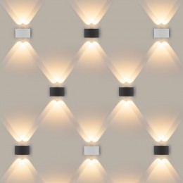 Twinky double серый уличный настенный светодиодный светильник 1555 TECHNO LED Elektrostandard