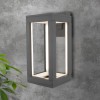 Уличный настенный светодиодный светильник Frame LED IP54 1527 TECHNO LED серый Elektrostandard