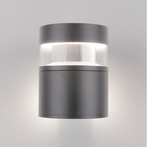 Уличный настенный светодиодный светильник IP65 1530 TECHNO LED серый Elektrostandard