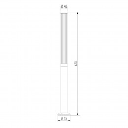 Уличный светодиодный светильник  Peak 3000K черный IP54 35196/F черный Elektrostandard