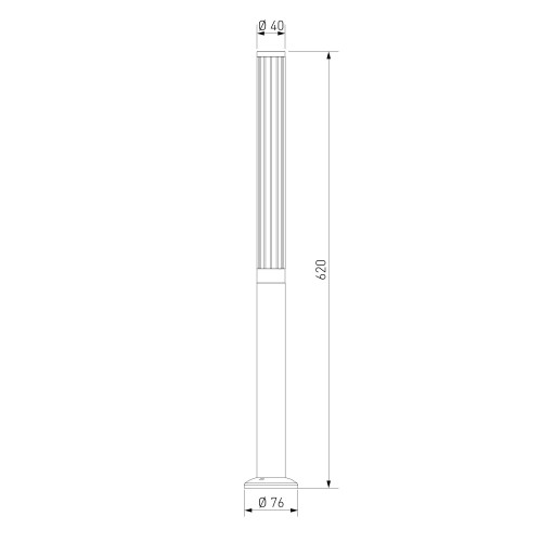 Уличный светодиодный светильник  Peak 3000K черный IP54 35196/F черный Elektrostandard
