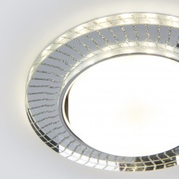 Встраиваемый точечный светильник с LED подсветкой 3033 GX53 CL/SL прозрачный/серебро Elektrostandard