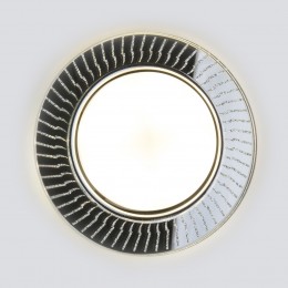 Встраиваемый точечный светильник с LED подсветкой 3033 GX53 CL/SL прозрачный/серебро Elektrostandard