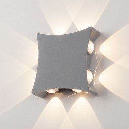Уличный настенный светодиодный светильник 1631 TECHNO LED серый 1631 TECHNO LED серый Elektrostandard