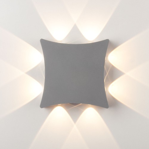 Уличный настенный светодиодный светильник 1631 TECHNO LED серый 1631 TECHNO LED серый Elektrostandard
