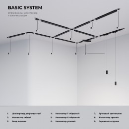 Basic System Гибкий коннектор для  шинопровода белый TRC-1-1-FLEX-WH Elektrostandard