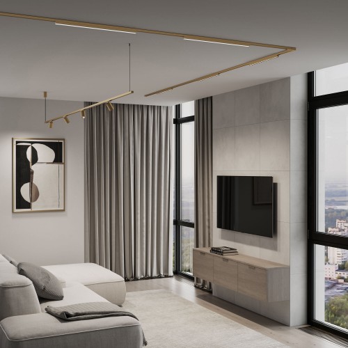 Brass Line Трековый светильник 12W 4000K латунь 85526/01 Elektrostandard