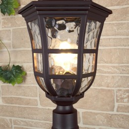 Уличный светильник на столбе Dorado F кофейное золото IP44 GL 1013F Elektrostandard