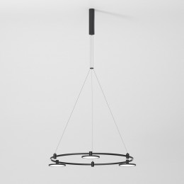 Esthetic Magnetic Шинопровод с тросовыми креплениями Round черный Ø800 85138/00 Elektrostandard