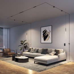 Mini Magnetic Коннектор угловой для встраиваемого шинопровода черный 85177/00 Elektrostandard