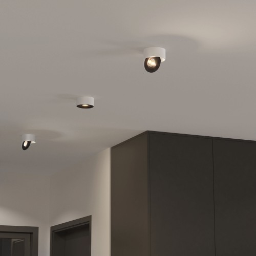 Накладной светодиодный светильник Glide 25100/LED 8W 4200K белый/чёрный Elektrostandard