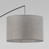 Напольный светильник с тканевым абажуром 5487 Moby Gray TK Lighting