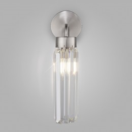 Настенный светильник с хрусталем 60163/1 никель Eurosvet