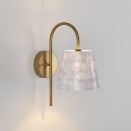 Настенный светильник с натуральным перламутром 101013 латунь/перламутр Eurosvet