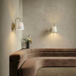 Настенный светильник с натуральным перламутром 101013 латунь/перламутр Eurosvet