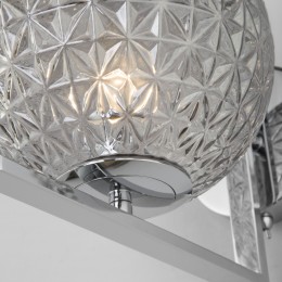 Настенный светильник со стеклянным плафоном 70131/1 хром Eurosvet