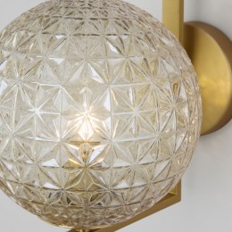 Настенный светильник со стеклянным плафоном 70131/1 латунь Eurosvet